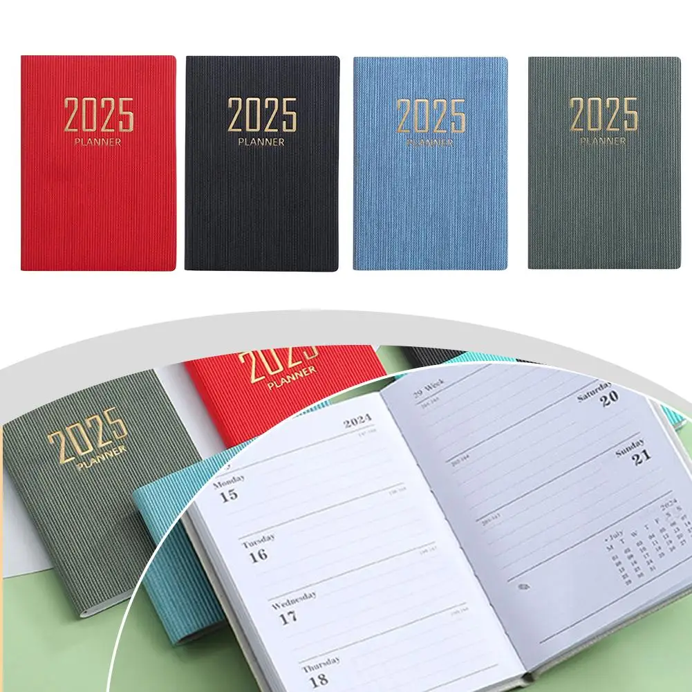 English Schedule Notebook Creative Small Pocket Book Planner Weekly Portable Agenda A7 Notebook Q3V2