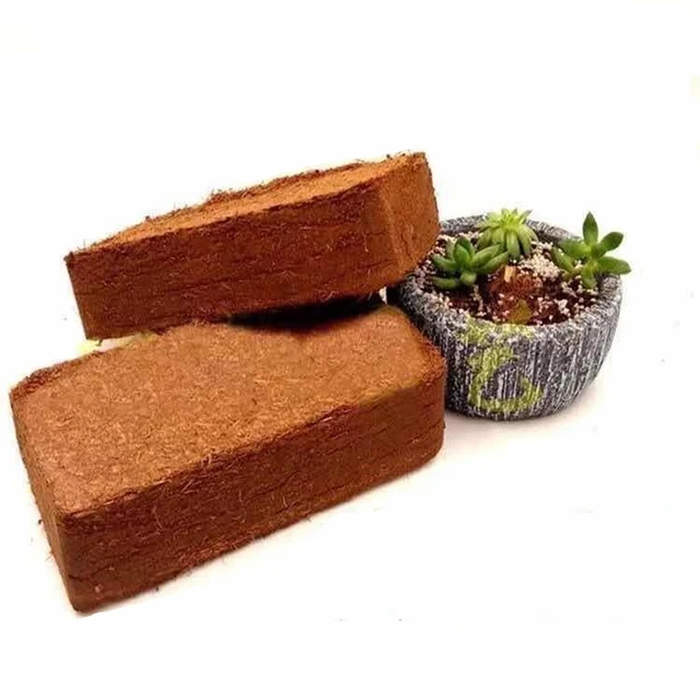 650 G Természetes Kókuszdiószálas Kerti Talaj Növényekhez, Sűrített Kókuszrillek Tápanyag -Műtrágya Virágzöld Ültetéshez
