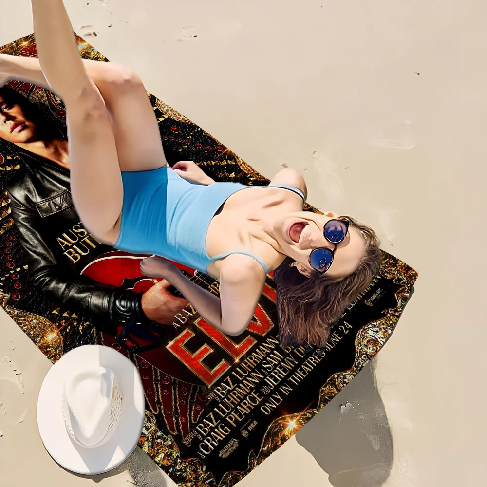 E-Elvis Presley Towel Microfiber Beach Towel Absorbent Quick dry Soft Yoga Swimming Resort Mountain Climbing Towel 3