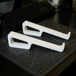 Compact 3D Printed Multi - Purpose Laptop and Keyboard Stand (White)