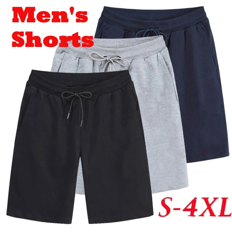 Summer Men Casual Five Points Pants Elastic Waist Shorts Outdoor Jogging Sports Short Pants men s clothing denim shorts men s summer new elastic waist light colored fashion casual loose straight five point pants