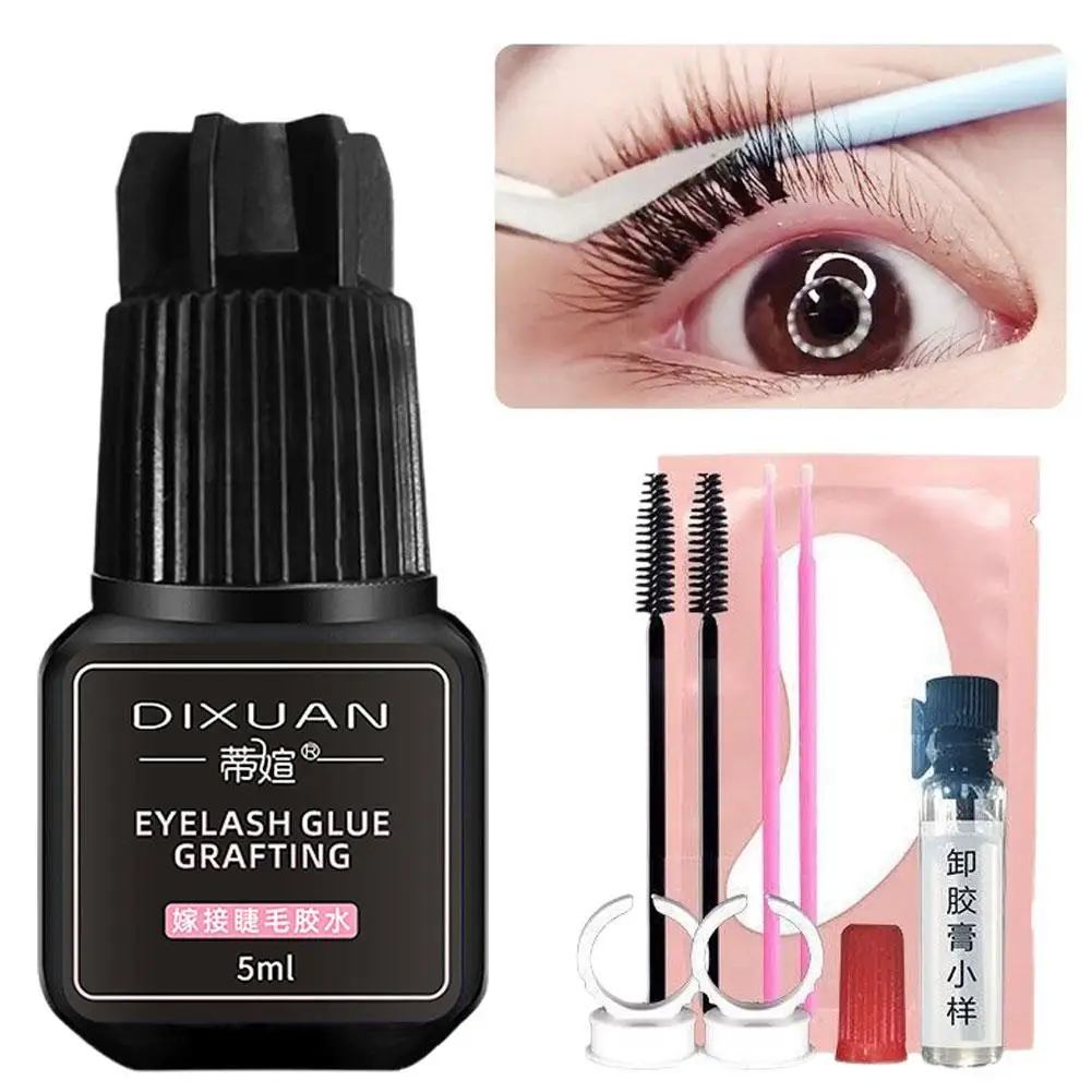 

Eyelashes Extension Glue Quick Drying Strong Long Lasting Waterproof Lashes Grafting Transparent Glue Not Irritating Makeup Tool