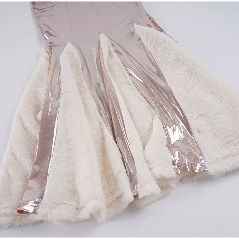 Langes Partykleid für Damen, Spaghettiträger, V-Ausschnitt, ärmellos, rückenfrei, Maxikleid, schickes Party-Abschlussball-Meerjungfrau-Kleid, Kleid 2026 – Detail 4