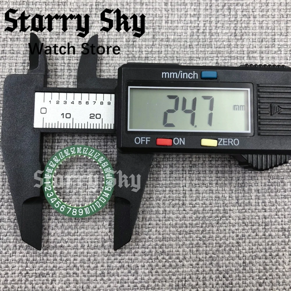 Starry Sky Luminous Date Wheel Watch Calendar Disc in White/Blue/Green/Black