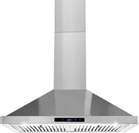 Wall Mount Kitchen 30 inch Duct Convertible Range Hood 700CFM, 3 Speed Fan LED Light Range Hood USYS0375A 1