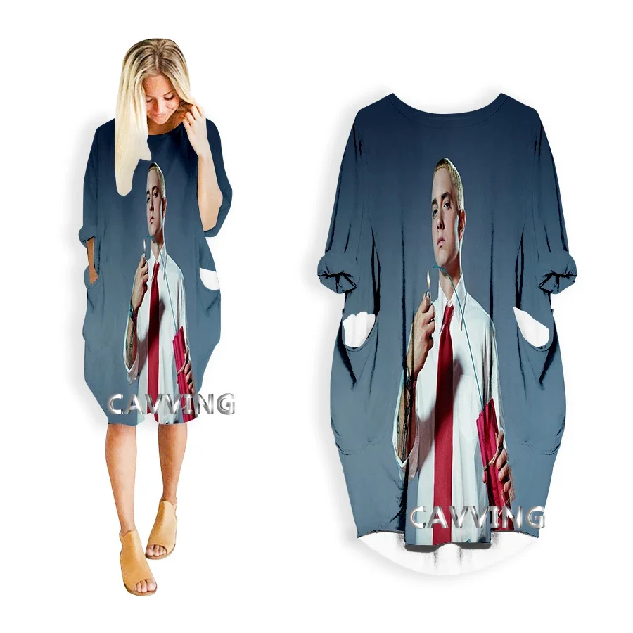 CAVVING 3D Print   EMINEM    Fashion Funny Shirt Suit Harajuku Top  US Sizes  Women Skirts Long-sleeved  Dresses  A1 5
