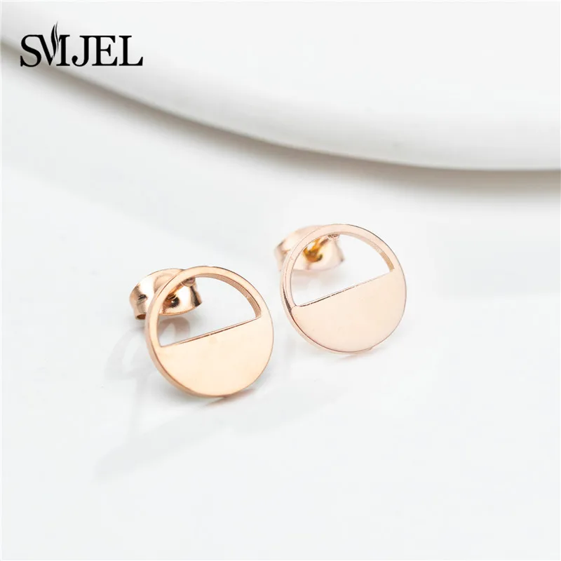 Neue Edelstahl Runde Ohrringe Für Frauen Mädchen Mode Ohrringe Schmuck Geometrische Kreis Ohr Piercing Großhandel – Detail 30