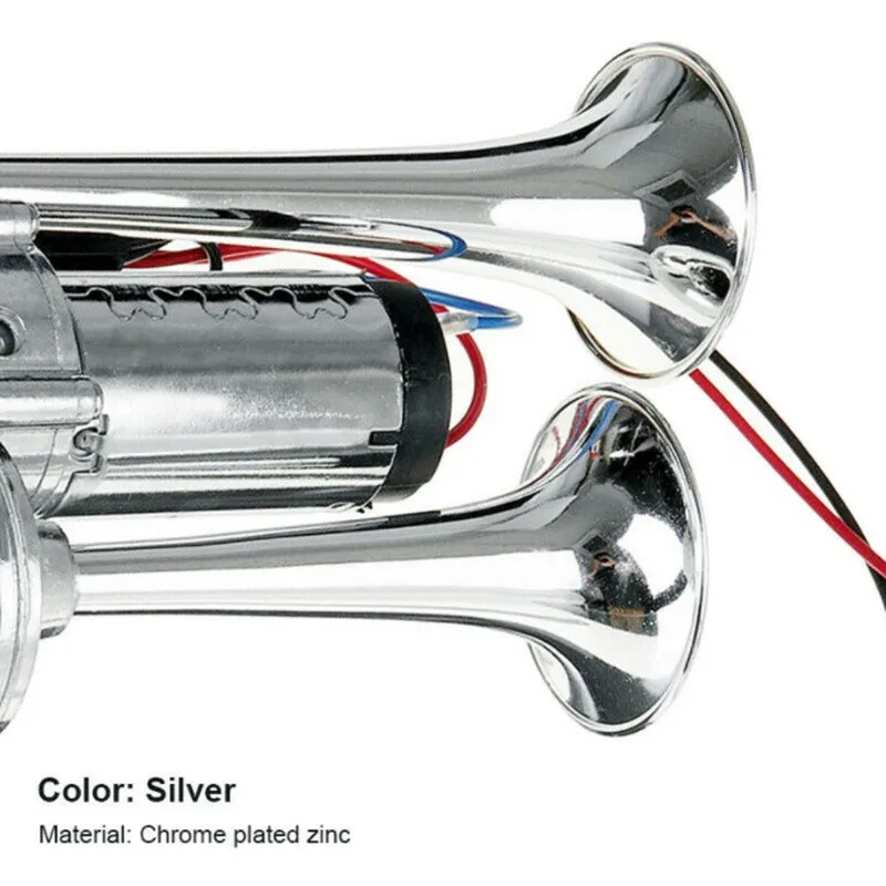 12V 600DB Super Loud Double Car Trumpet Air Horn Compressor Car Horn Speaker Kit for Cars Trucks Boats Motorcycles Automotive car siren horn,car air horn,motorcycle horn,waterproof horn,air raid siren horn,midrange horn