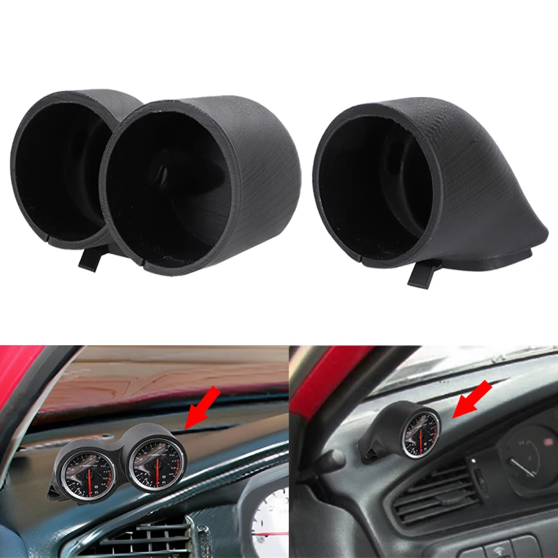 52Mm Single Dual Car Tuning Racing Gauge Meter Pod Mount Holder Per Honda Civic Eg 1992 1993 1994 1995 Funzionale Window Vent