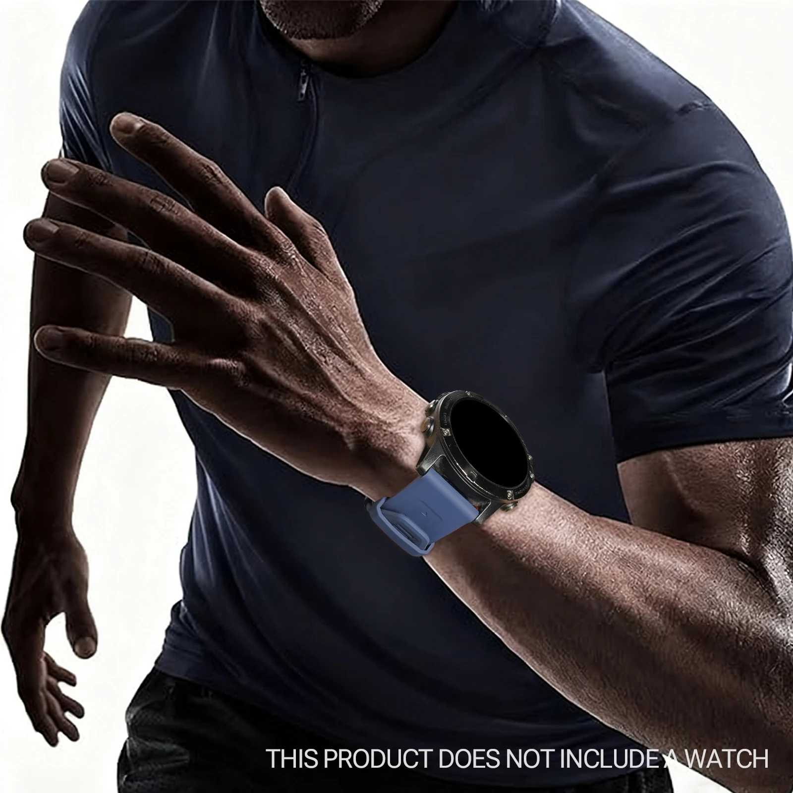 Breathable Sweatproof Silicone Watch Band - Quick Release with Stylish Designs
