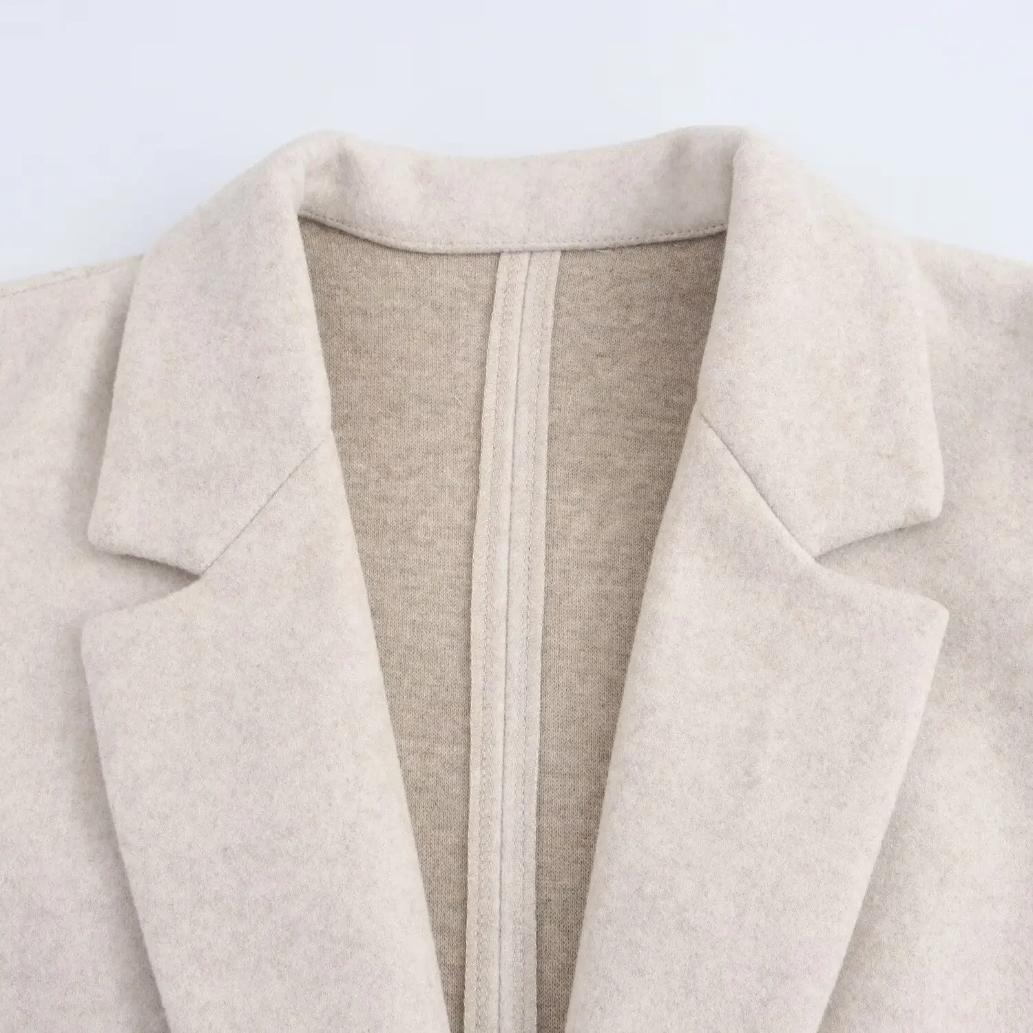 One Button Coat Back View