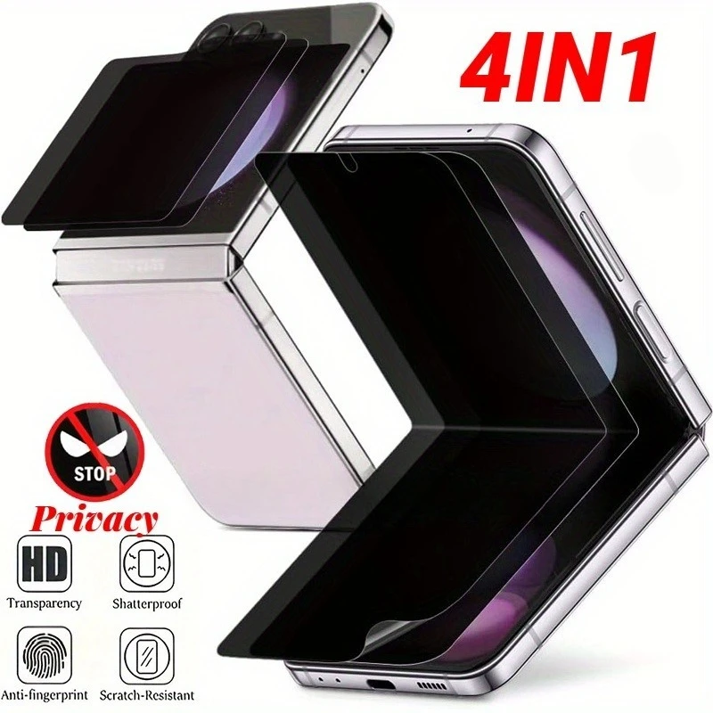 Premium Privacy Screen Protector - Elastic Hybrid Films (4-Pack)