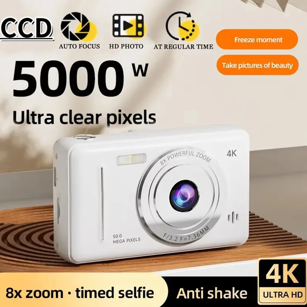 Appareil Photo Numérique 4k Hd Double Objectif 50mp écran