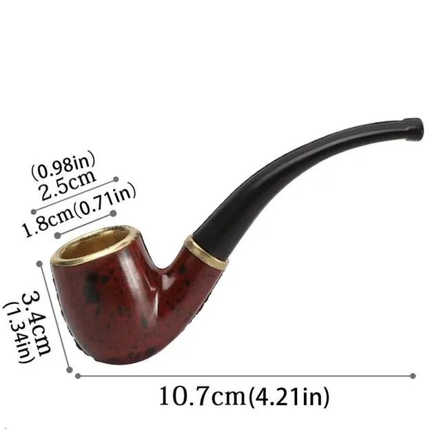 107mm Vintage Resin Curved Tobacco Cigar Cigarette Pipes Smoking Pipe Gifts Smoking Accessories tobacco pipe tobacco smoking accessories smoking accessories smoking pipe