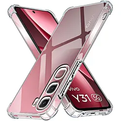 Shockproof Transparent Clear Soft TPU Protective Phone Case for Vivo Y35 5G (Clear)