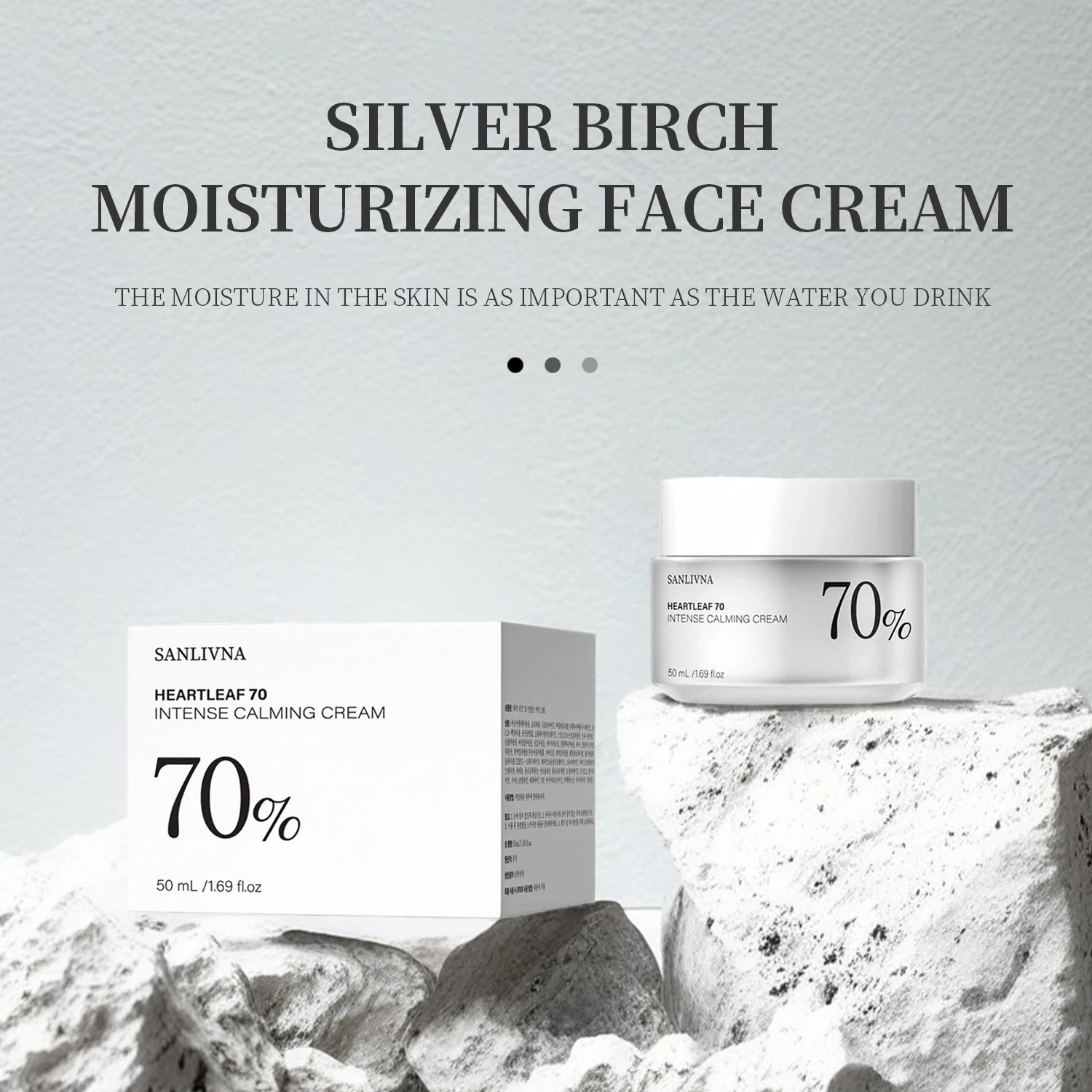 Bee Toxin Cream HEARTLEAF 70 Intense Soothing Cream Moisturizing Cream Winter Moisturizing Dry Anti-Peeling Skin Skin Care