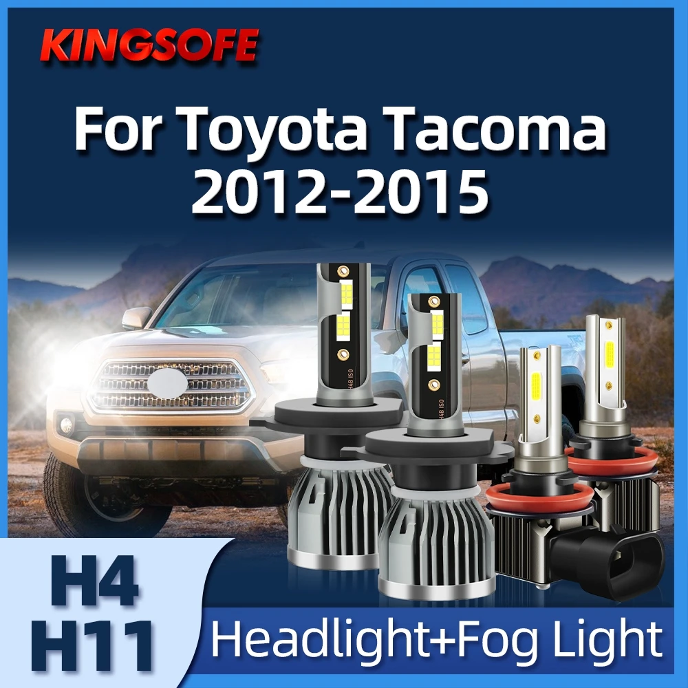 

KINGSOFE 2/4Pcs H4 LED Car Headlight H11 Bulbs 26000LM Car Lamp 6000K for Toyota Tacoma 2012 2013 2014 2015