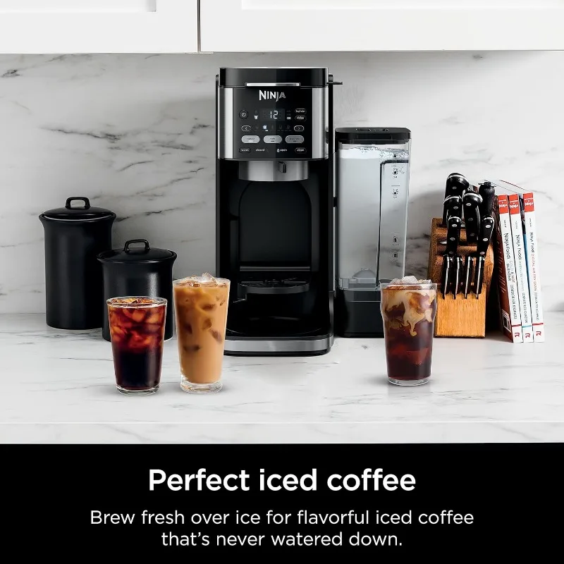 Ninja Drip Coffee Maker with K-Cup Pods, Hot and Iced Coffee Machine, 12 Cup Single Serve Coffee Maker with Paper Filter, CFP101 3