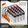 20PCS 100% Original 3.6V 2700mAh ER17500V ER17/50 CS1W-BAT01 PLC Lithium Battery With Brown Plugs Connectors 1