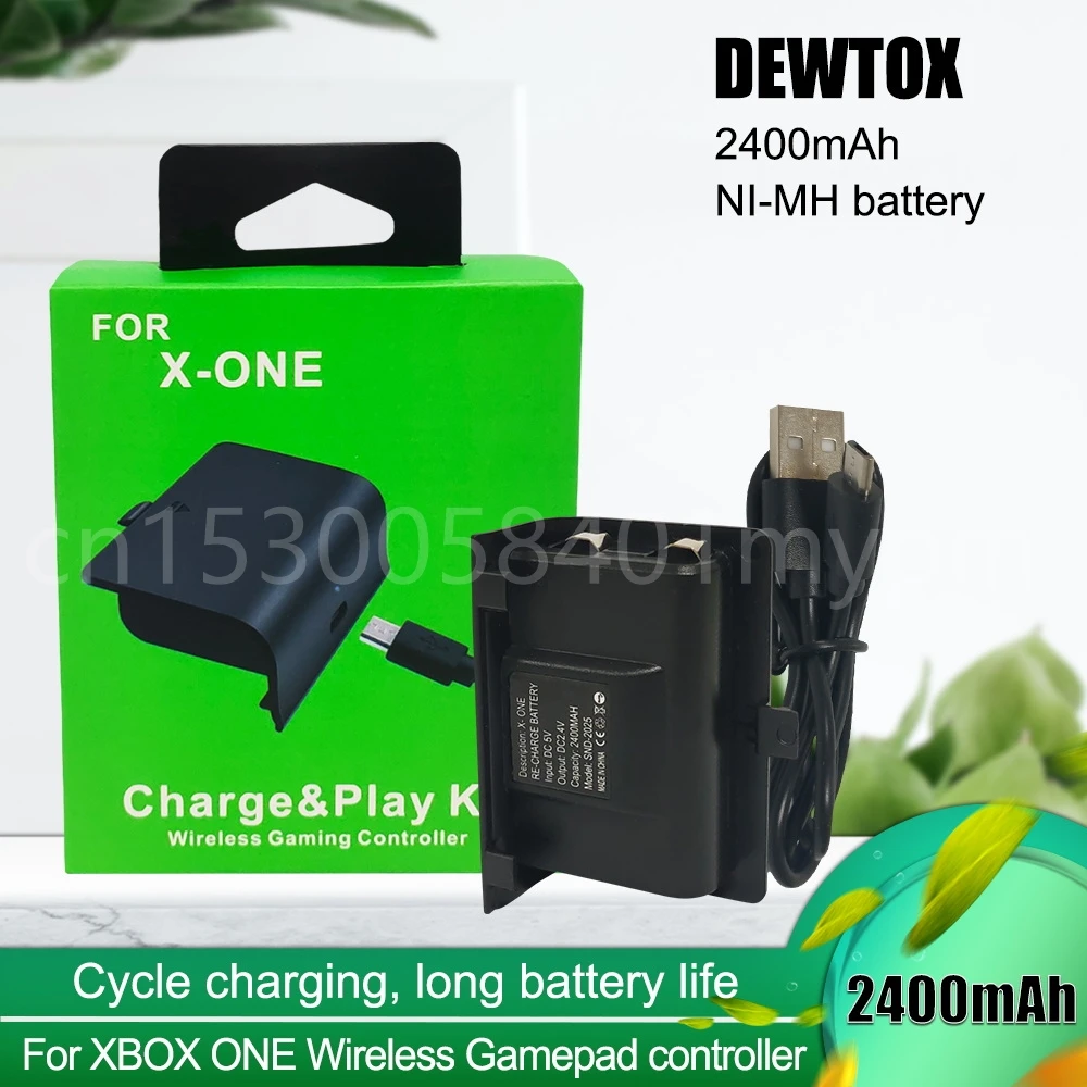 2400mAh Ni MH Rechargeable Batteries with USB Cable for XBOX ONE