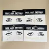 Gold Glitter Tattoo Stickers for Face Makeup Metallic Moon Stars Waterproof Temporary Freckle Tattoos for Women Eyebrow Party 6