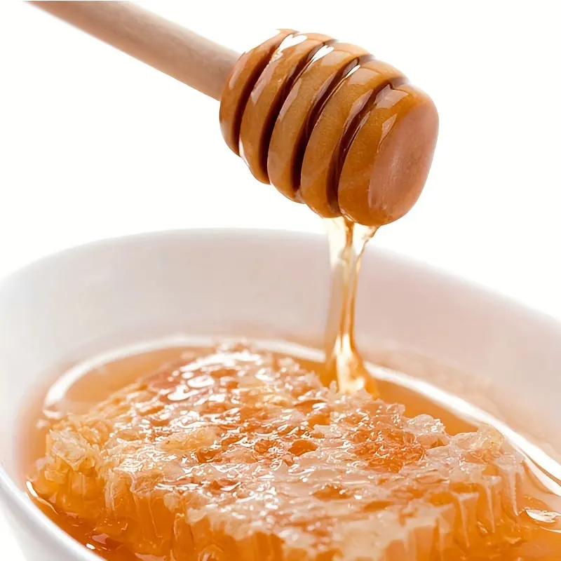 Wooden Spoon 100Pcs Mini Honey Stir Bar Mixing Handle Jar Long Stick Kitchen Supplies
