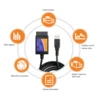 ELM327 USB V1.5 Auto Diagnostic Scan Tool ELM 327 Obd2 Cable Connector Interface OBDII CAN-BUS Scanner 2
