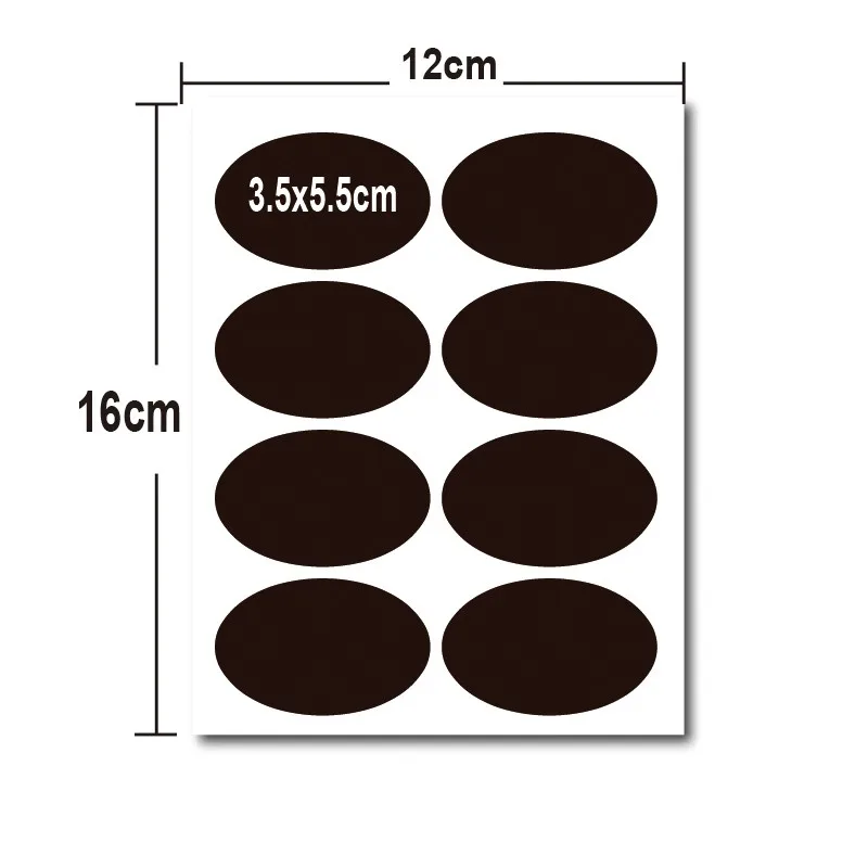 3.5x5.5cm 8 stickers
