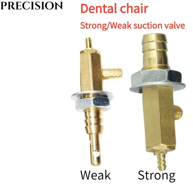 High Quality Dental Strong/Weak Suction Valve Dental Brass Valve for Spare Part Dental Unit Dentist Chair Dentist Lab Tool