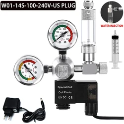 DIY Aquarium CO2 Regulator Kit with Magnetic Solenoid and Check Valve - W21.8 (D01-14S-US)