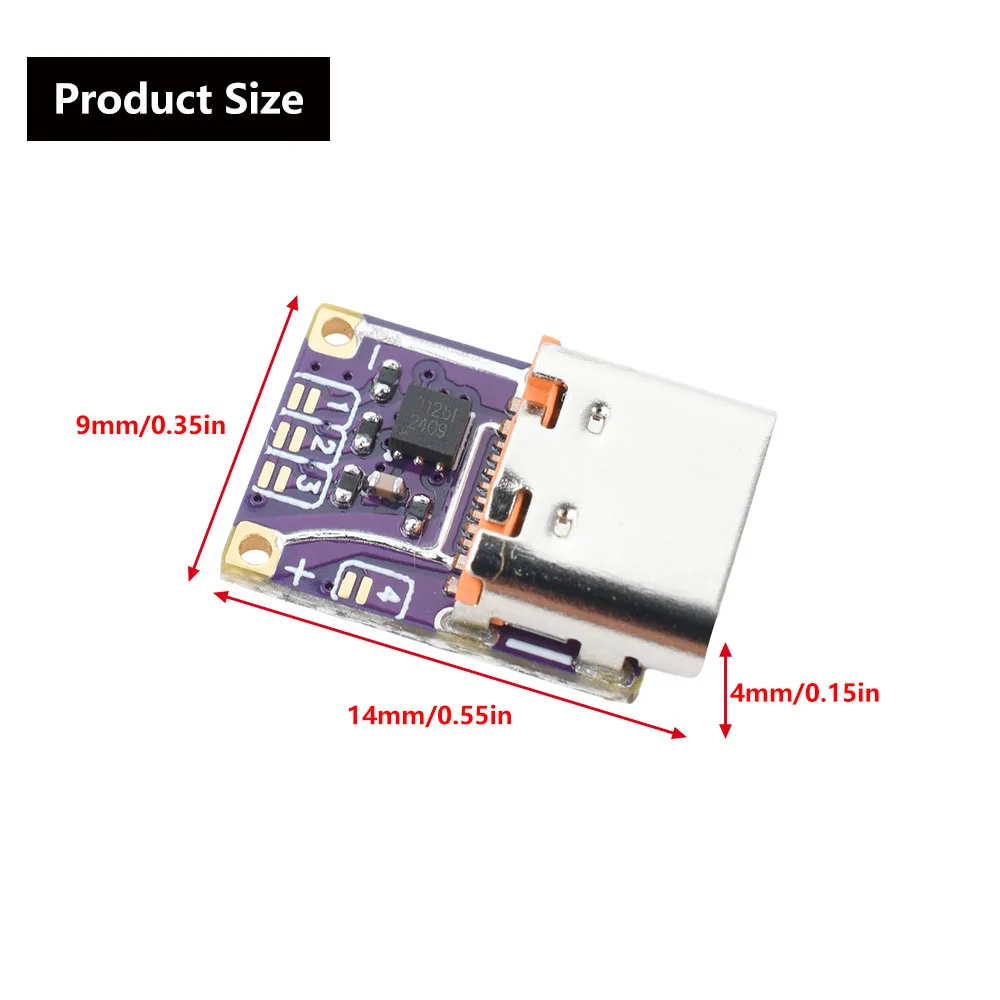 1-5pcs PD QC Fast Charging Type-C Trigger Module 5V-20V/20V-48V Output DIY Power Bank Charging Decoy Module for Electronics 3
