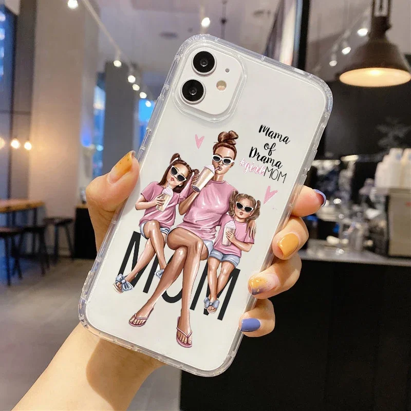 Fashion Super Mom Dad Phone Case For iPhone 15 14 13 12 11