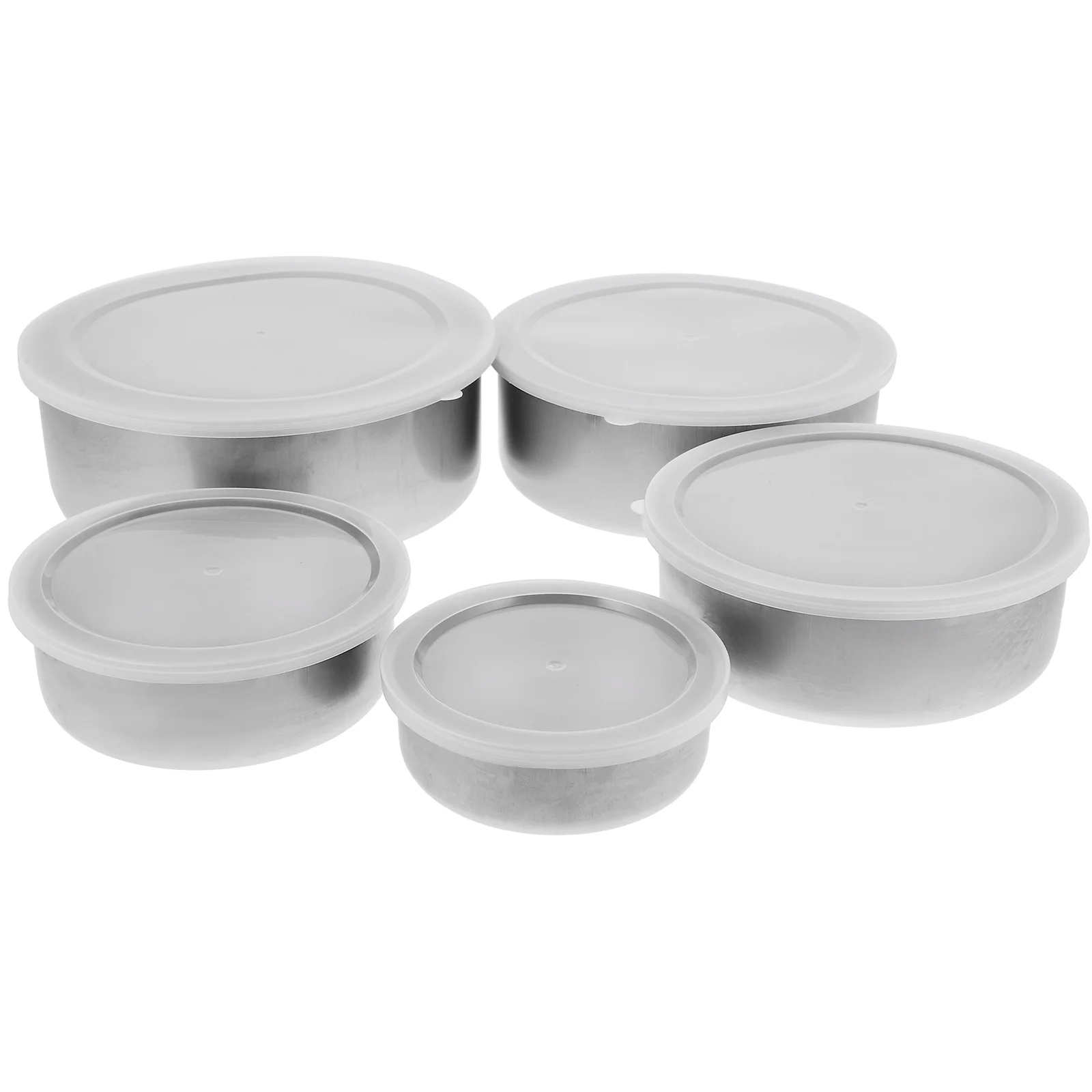 

Upkoch Snack Set Gift Containers Pasta Containers 5Pcs Box Food Prep Containers Travel Bento Box Stainless Steel Bowls Home