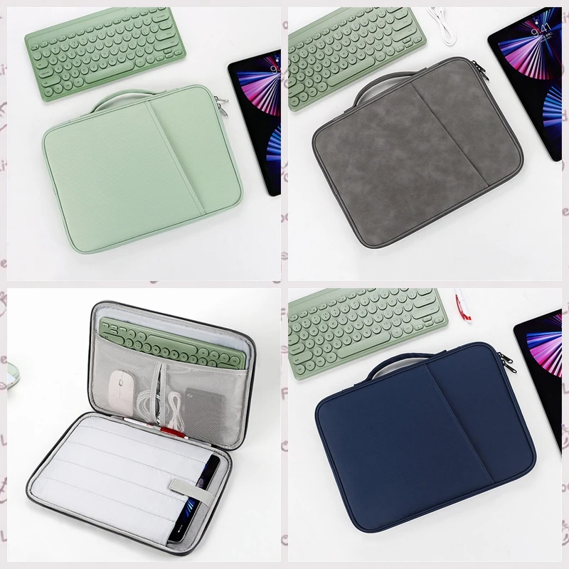 1PC Waterproof Notebook Laptop Bag For iPad Air 2 1 Pro 11 12.9 XiaoMi Pad 6 10 13 Inch Macbook Shockproof Sleeve Cover