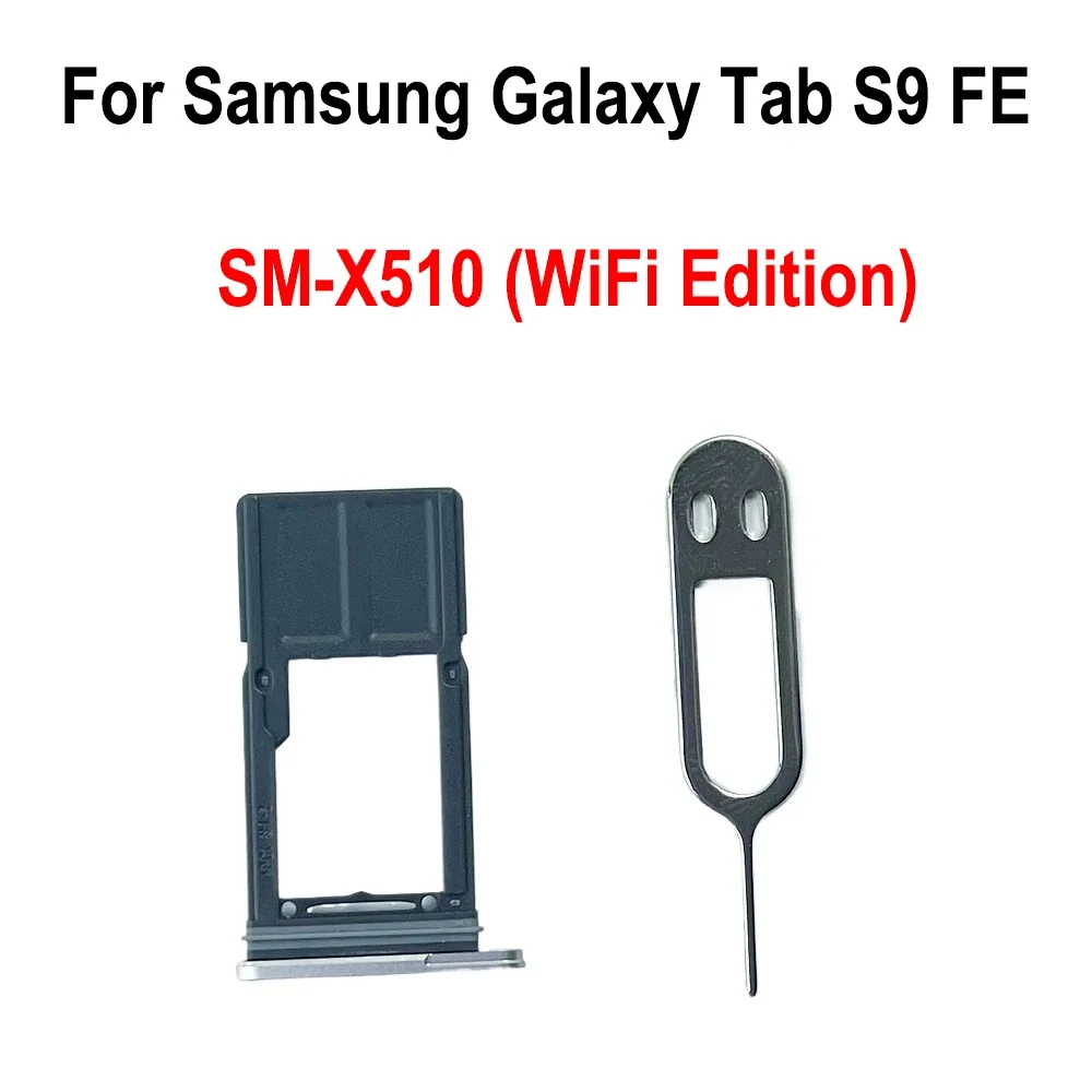 삼성 갤럭시 탭 S9 FE SM-X510 WiFi 에디션 심 트레이용 SIM 카드 트레이 + SD 카드 트레이 소켓 리더 홀더 슬롯