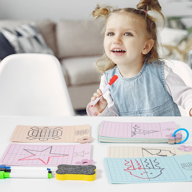 Magical Tracing Workbook Montessori Pen Control Training Book Reusable Magic Practice Copybook Children Drawing Education Books_voghion.com