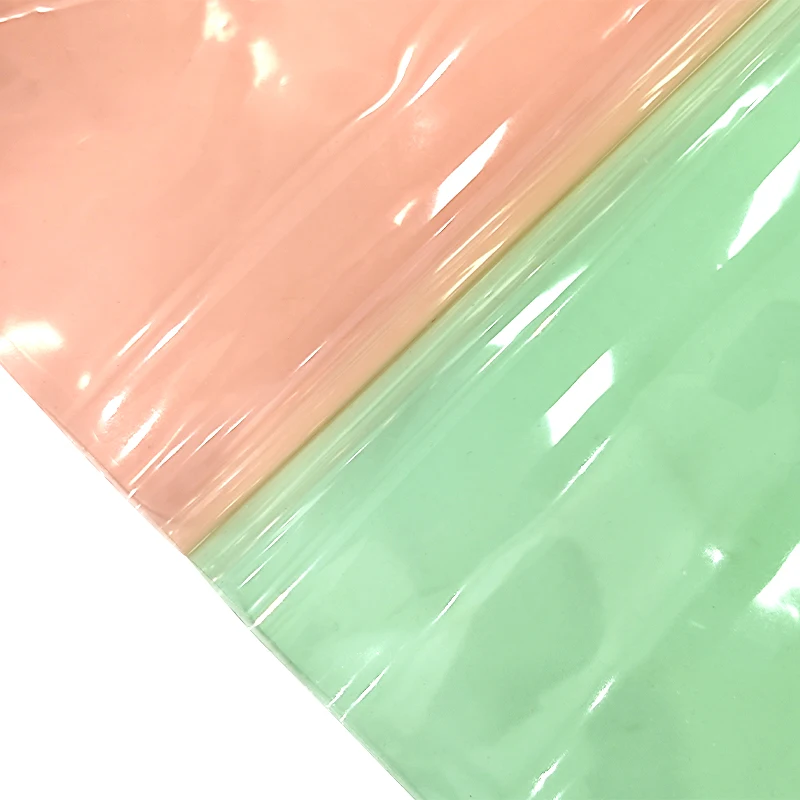 

Ultra-transparent Environmental Protection Faux Leather Sheets PVC Vinyl Film for Packaging Decoration Making DIY Craft Handmade
