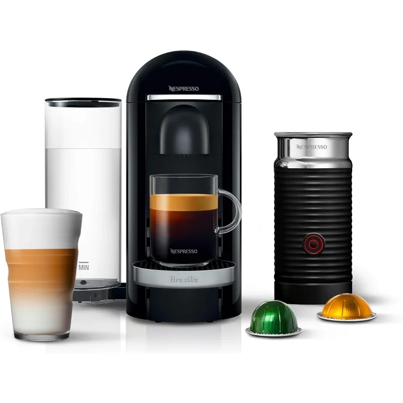 

Кофемашина Nespresso VertuoPlus Deluxe от Breville с пеной для молока, 8 унций, Черная