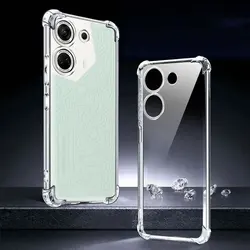 Shockproof Transparent Airbag Phone Case with Soft Silicone Back Cover for Tecno Camon 20 Pro 5G (FSKS)