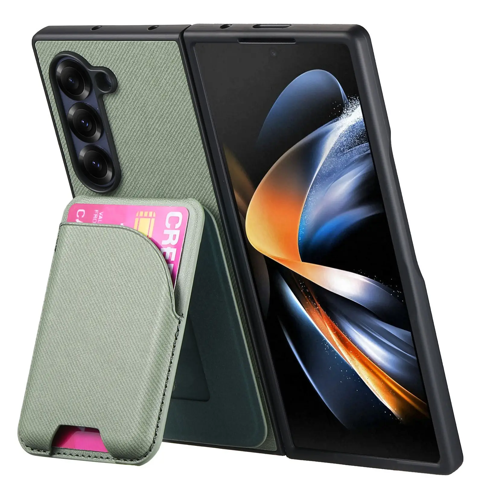 Detachable Magnetic Wallet Phone Case with Card Holder Cover