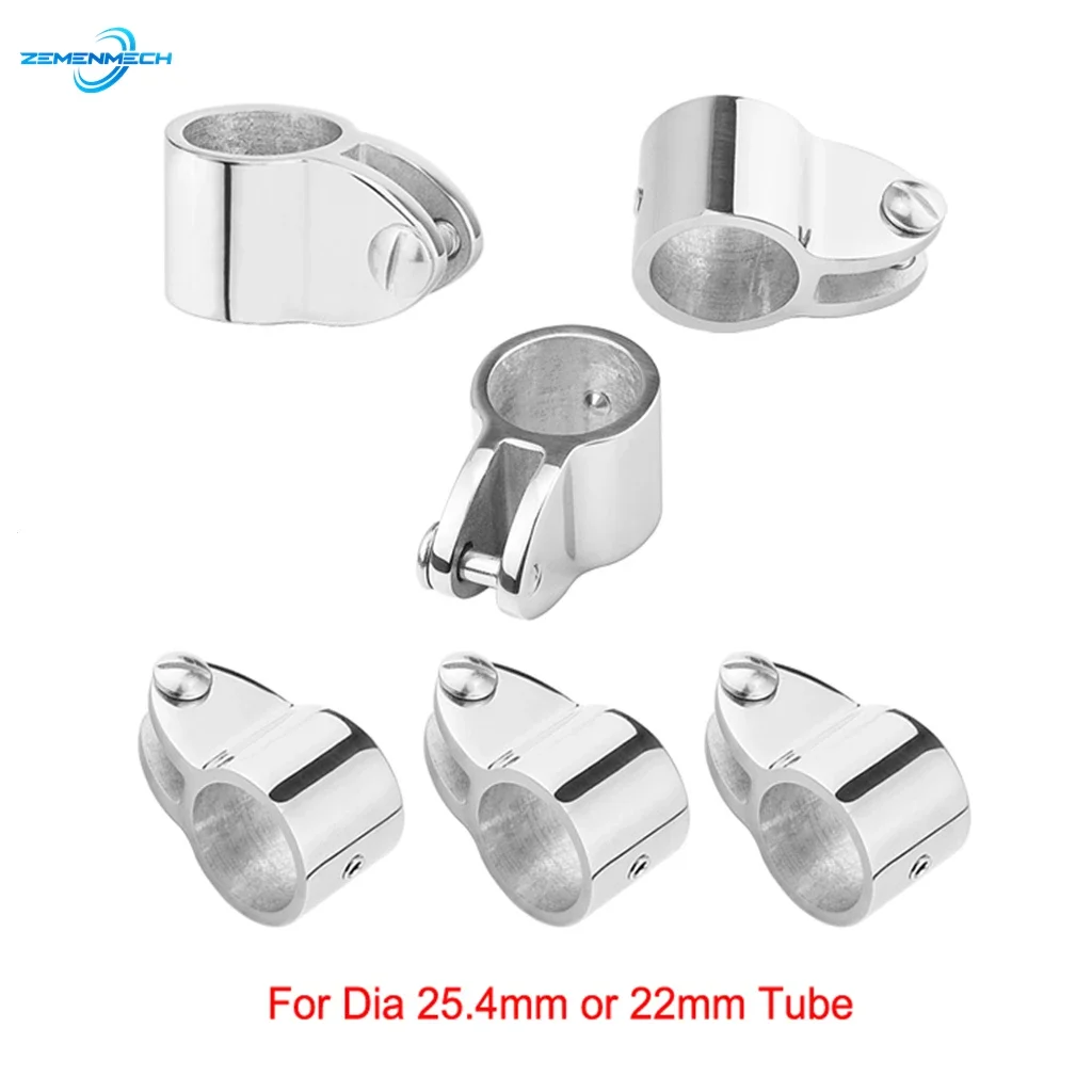 16PCS Marine Hardware Universal 4-Bow Bimini Top 316 Stainless Steel Set Deck Hinge Jaw Slide Eye End Fitting Boat Accessories