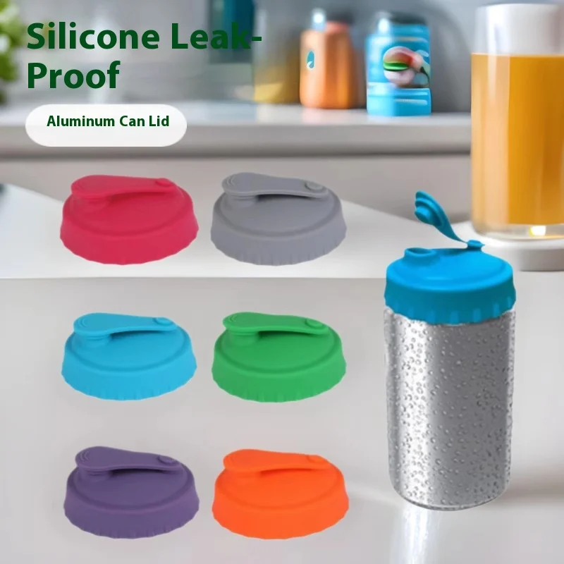 Silicone LIDS for Cans Soda Cans Cups Cola Seals Beer Bottles Reusable Easy To Use