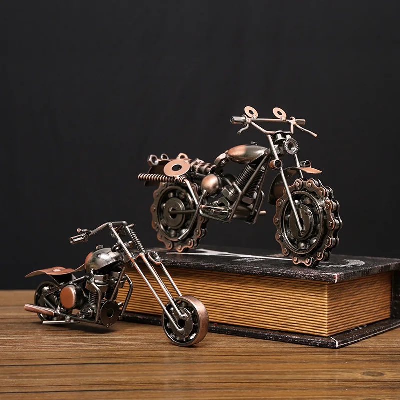 

Creative Retro Iron Art Harley Motorcycle Home Decoration Personalized Motorcycle Model for Boys Gift Living Room Decoration