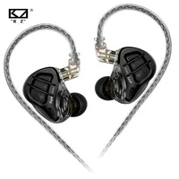 KZ ZAR Hybrid Driver In-ear Monitor 1DD+7BA Earphone HiFi 2Pin Wired Headphone Music DJ Headset Sport Game Earbud ZAX ZAS ZSX 1