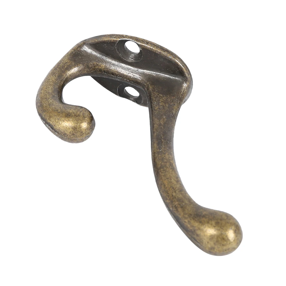 Bronze Dual Coat Hooks Wall Mounted Rack for Bathroom Kitchen