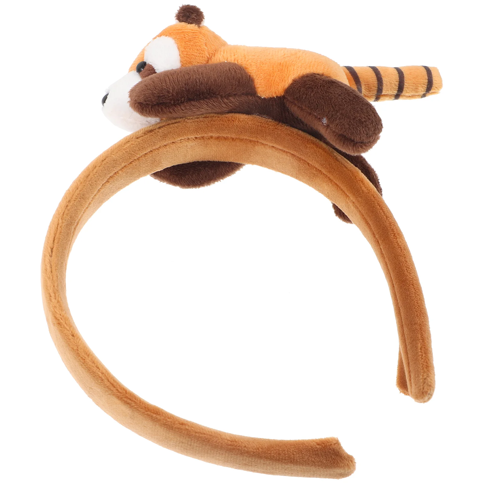 

Cartoon Raccoon Headband Child Stuffed Animals Fabric Plush Headbands for Children