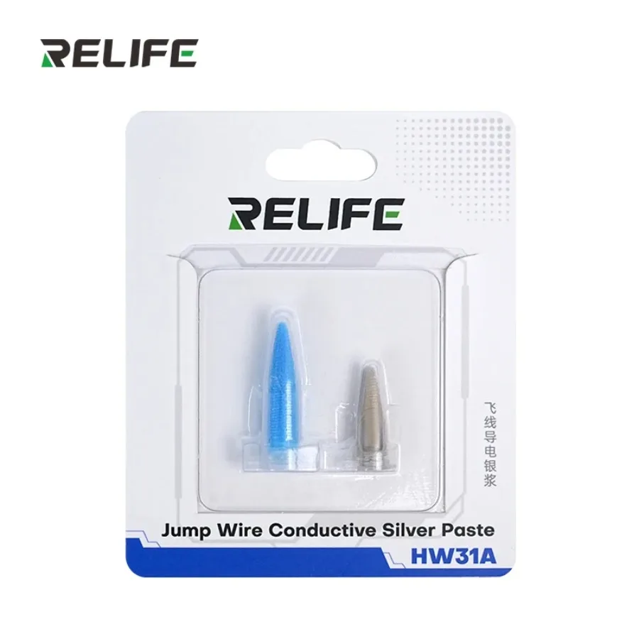RELIFE HW31A 점퍼 솔루션 전도성 실버 페이스트 세트 메인보드 와이어 파손 수리 화면 녹색/노란색 라인 수리용