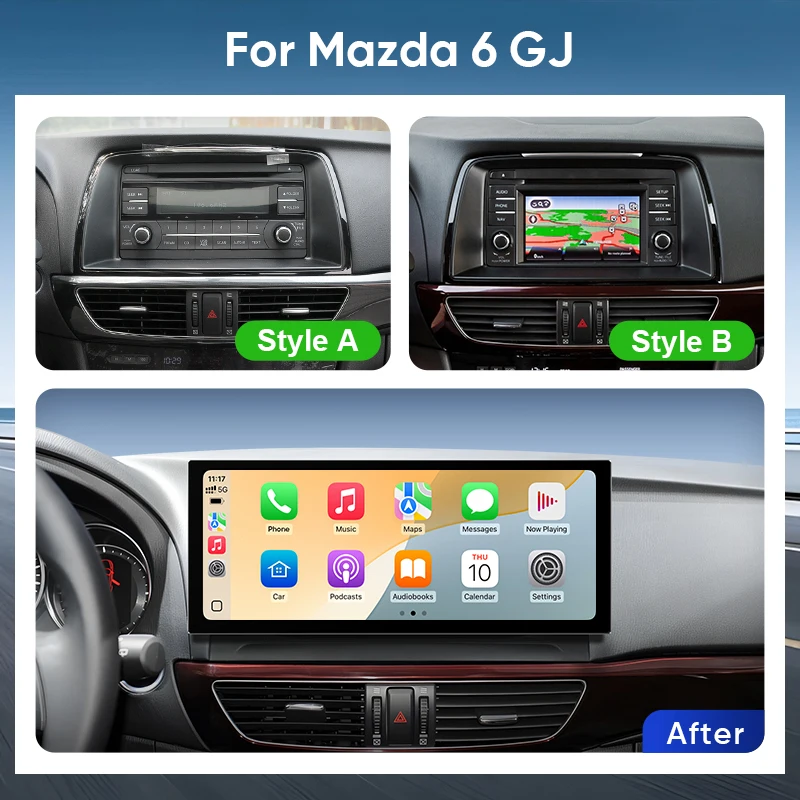 アテンザ　car playモニター　12.3インチ アテンザ car playモニター 12.3インチ 12.3inch Screen Android