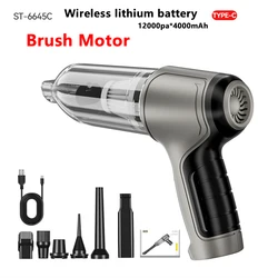 Customizable Wireless Handheld Vacuum Cleaner for Home & Car - Strong Suction, Wet/Dry Dual Use, Mini Appliance (Brush Motor)