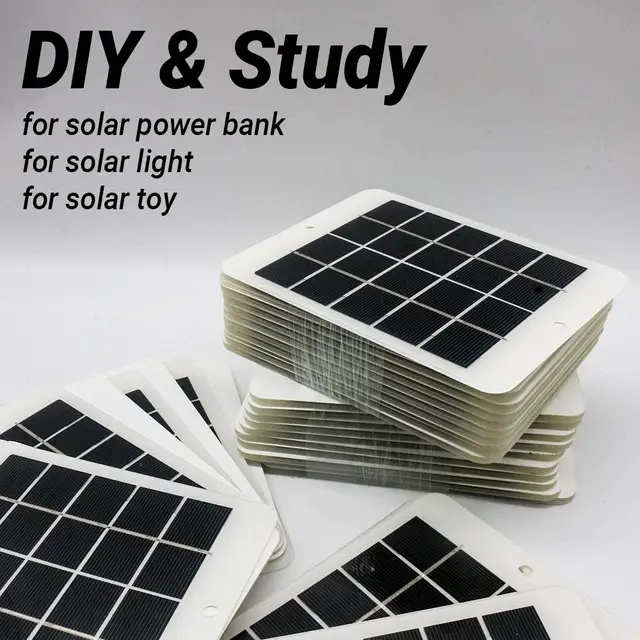 10Pcs Mini Solar Panel Solar Cells Photovoltaic Module Sun Power Solar Panel Charger for Toy Study DIY Solar System Camping 2